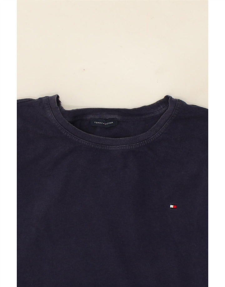 TOMMY HILFIGER Mens T-Shirt Top Medium Navy Blue Vintage Tommy Hilfiger and Second-Hand Tommy Hilfiger from Messina Hembry 