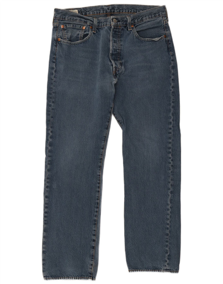 Levi's Straight Jeans til mænd W34 L30 blå bomuld