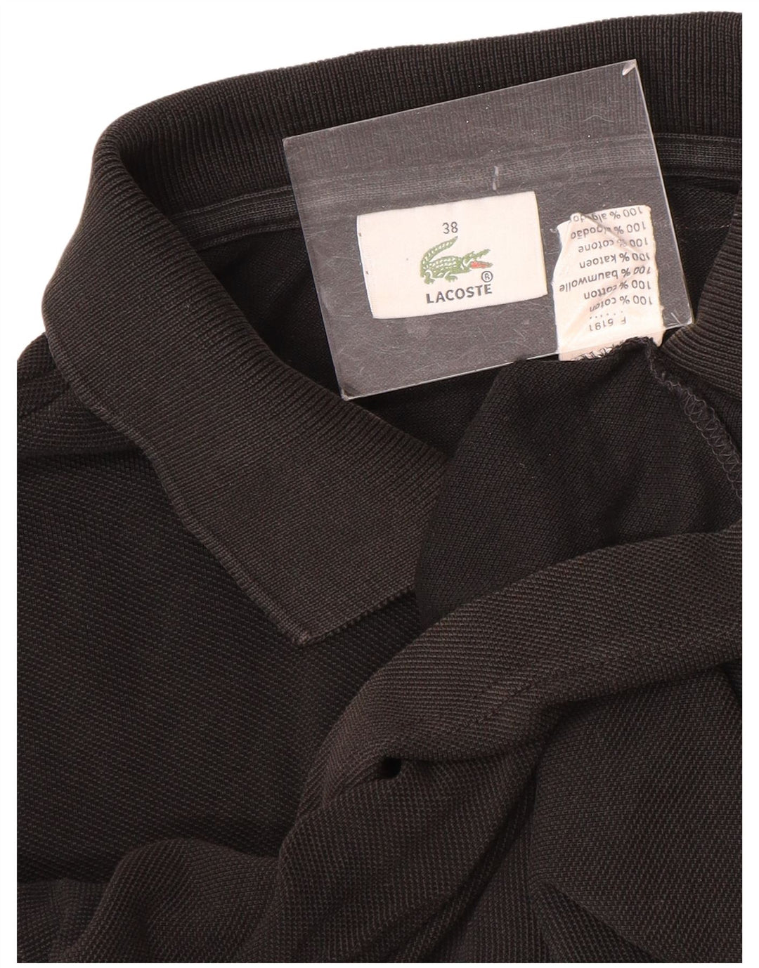 Lacoste skjortebluse til kvinder str. 38 Medium Sort bomuld