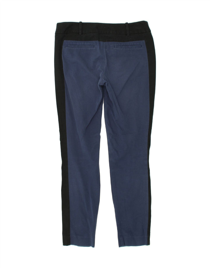 MOSSIMO Womens Slim Chino Trousers US 4 Small W28 L29  Blue Colourblock Vintage Mossimo and Second-Hand Mossimo from Messina Hembry 