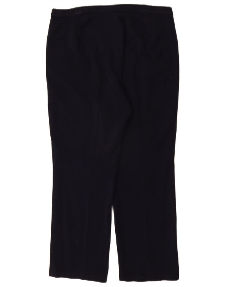 Marks & Spencer Lige fritidsbukser til kvinder W32 L28 Marineblå polyester