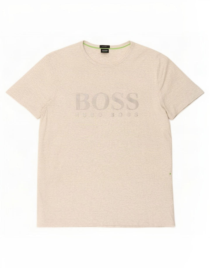 Hugo Boss Herre Grafisk T-Shirt Top XL Grå
