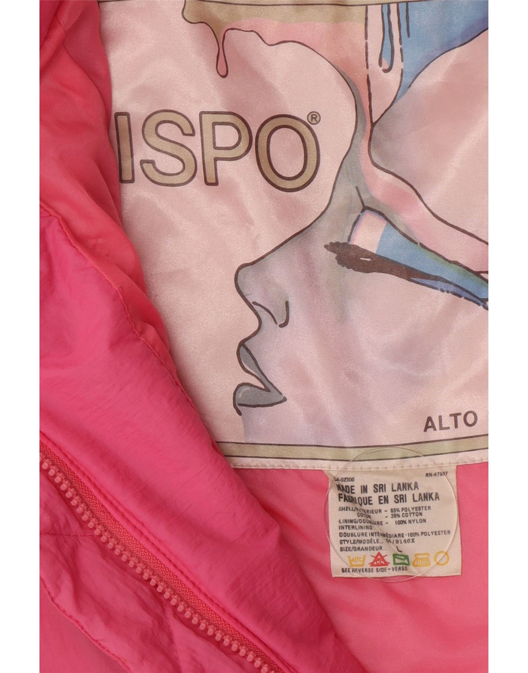 Ispo Dame Skijakke UK 16 Large Pink Polyester