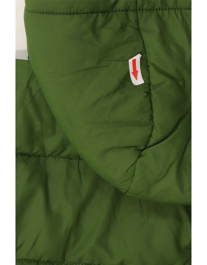 White Stuff Piger Hættepolstret frakke 9-10 år Grøn Polyester