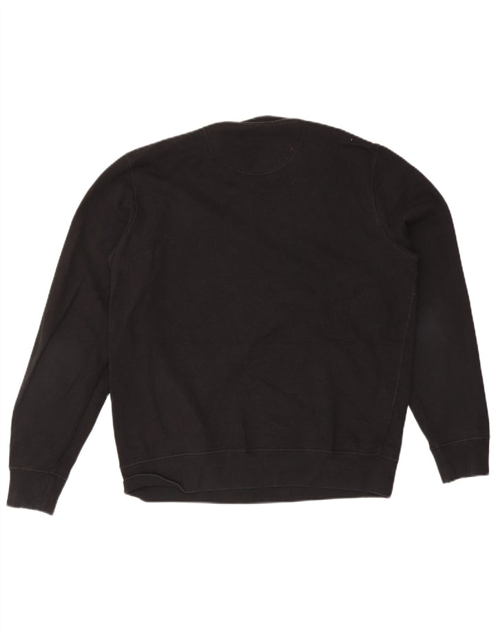 Barbour Herre Grafisk Sweatshirt Jumper Stor Sort Bomuld