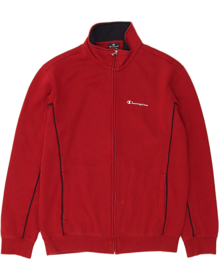 CHAMPION Mens Tracksuit Top Jacket Medium Burgundy Cotton Vintage Champion and Second-Hand Champion from Messina Hembry 