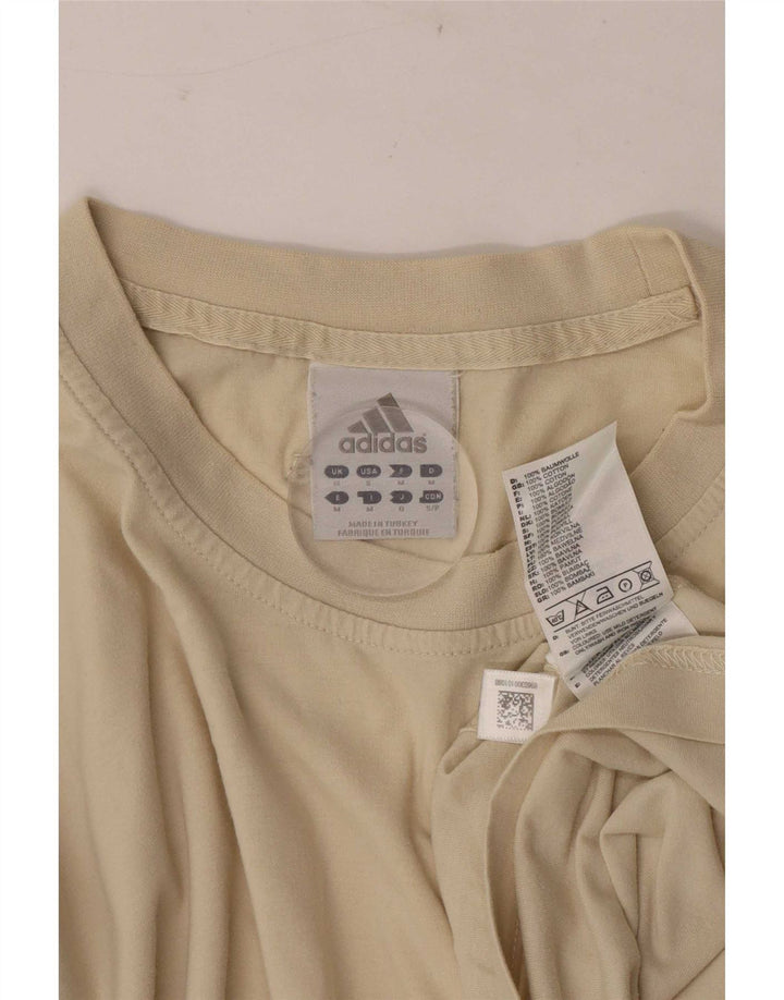 Adidas Herre T-Shirt Top Medium Beige Bomuld