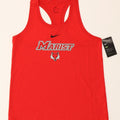 NIKE Womens Marist Graphic Vest Top UK 14 Medium Red Polyester Vintage Nike and Second-Hand Nike from Messina Hembry 