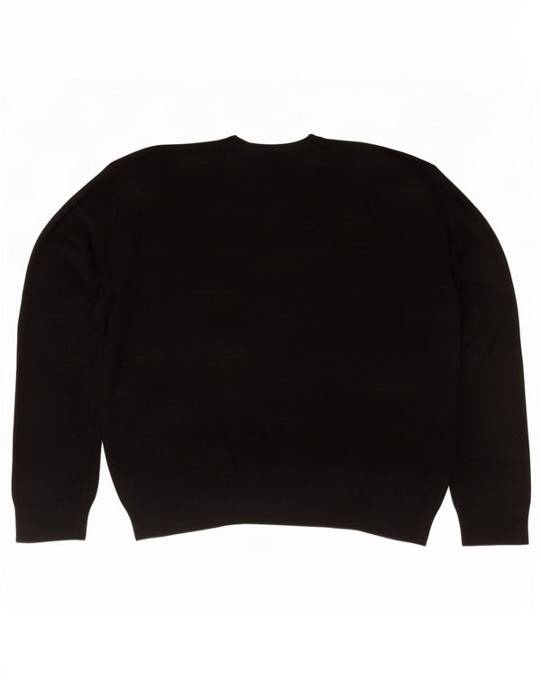 Marks & Spencer Herre Blue Harbor V-hals sweater XL sort akryl