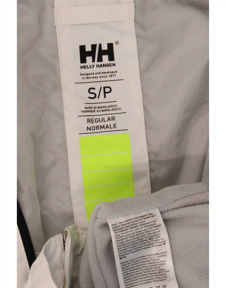 Helly Hansen Dame Grafisk Hætte regnjakke UK 10 Small White Polyester