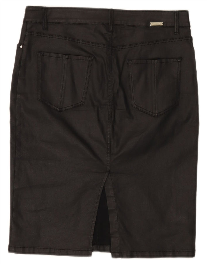 Massimo Dutti Dame Pencil Skirt EU 38 Small W28 Black