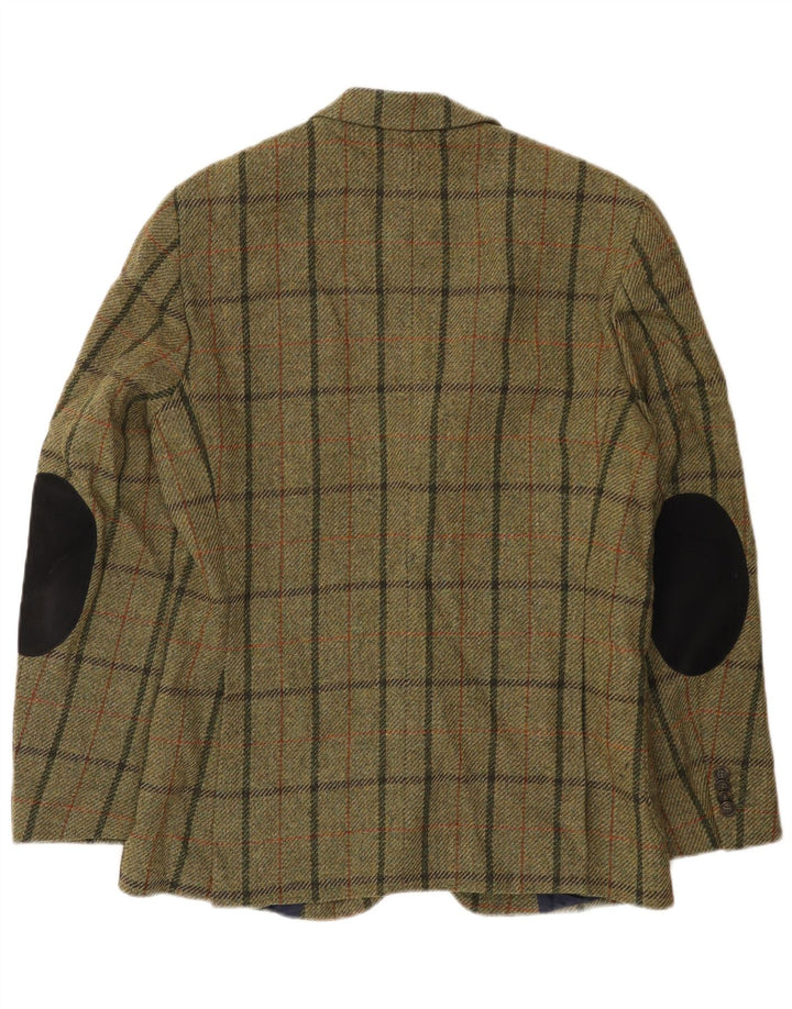 Gant Herre 3-knaps blazerjakke IT 50 Large Khaki Ternet Uld