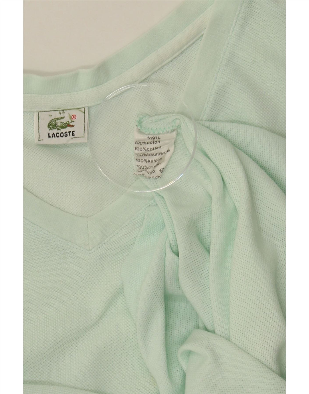 LACOSTE Womens Vest Top Size 44 Large Green Cotton Vintage Lacoste and Second-Hand Lacoste from Messina Hembry 