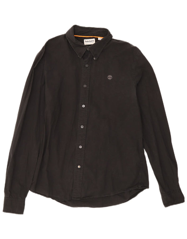 Timberland Herre Slim Fit skjorte Medium Sort Bomuld