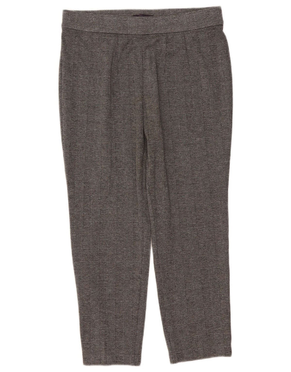 Marks & Spencer Womens Cropped Trousers UK 14 Large W32 L25 Grey
