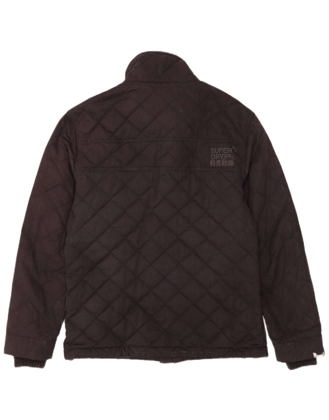 Superdry Mens The Windhiker Quiltet Jakke UK 42 XL Sort Polyester