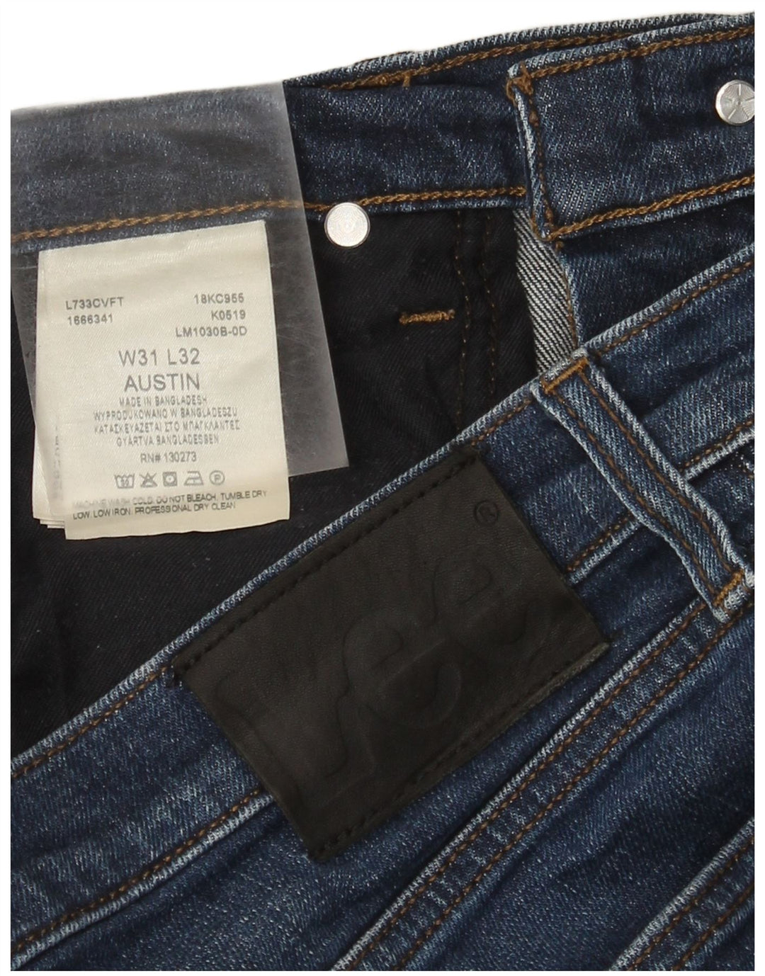 Lee Herre Austin Tapered Jeans W31 L32 Blå Bomuld