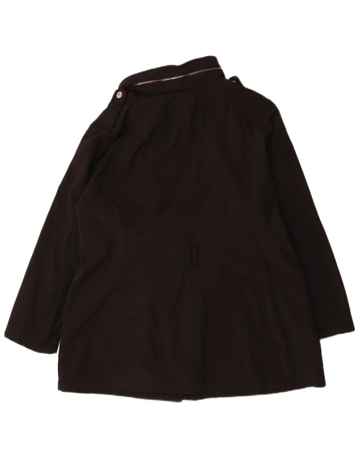 Michael Kors Dame Oversized Military Jacket UK 20 2XL Sort Polyester