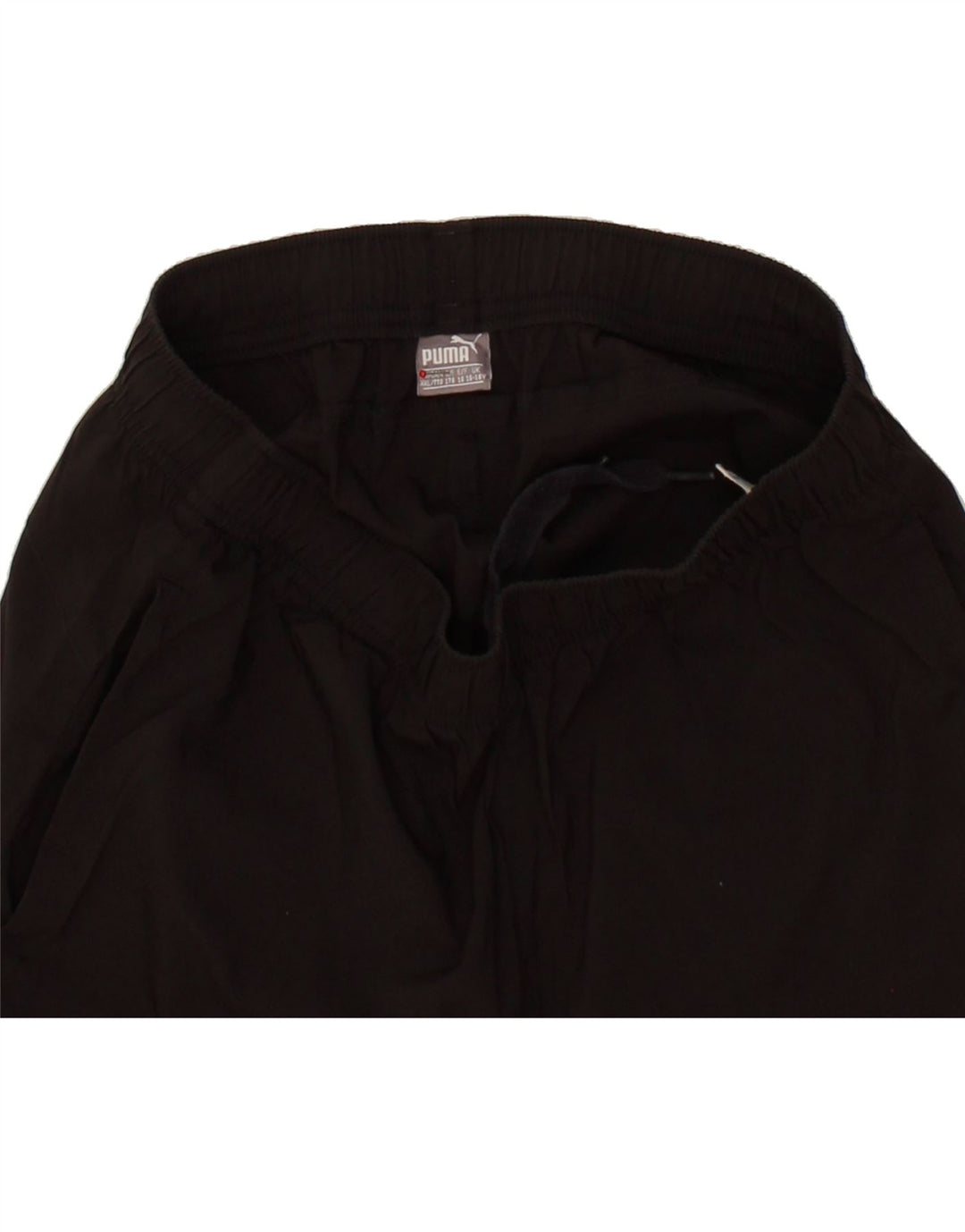 PUMA Boys Sport Shorts 15-16 Years Black Polyester Vintage Puma and Second-Hand Puma from Messina Hembry 