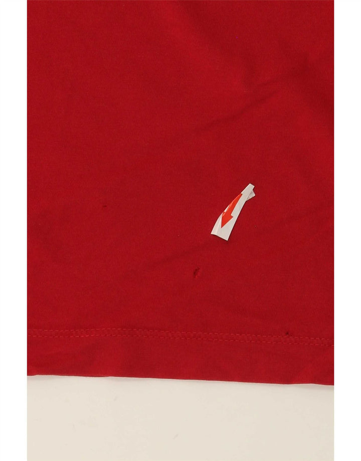 Diesel Herre grafisk T-shirt Top Medium Rød Bomuld