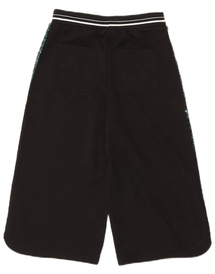SISLEY Girls Full Tracksuit 8-9 Years Large Black Polyester