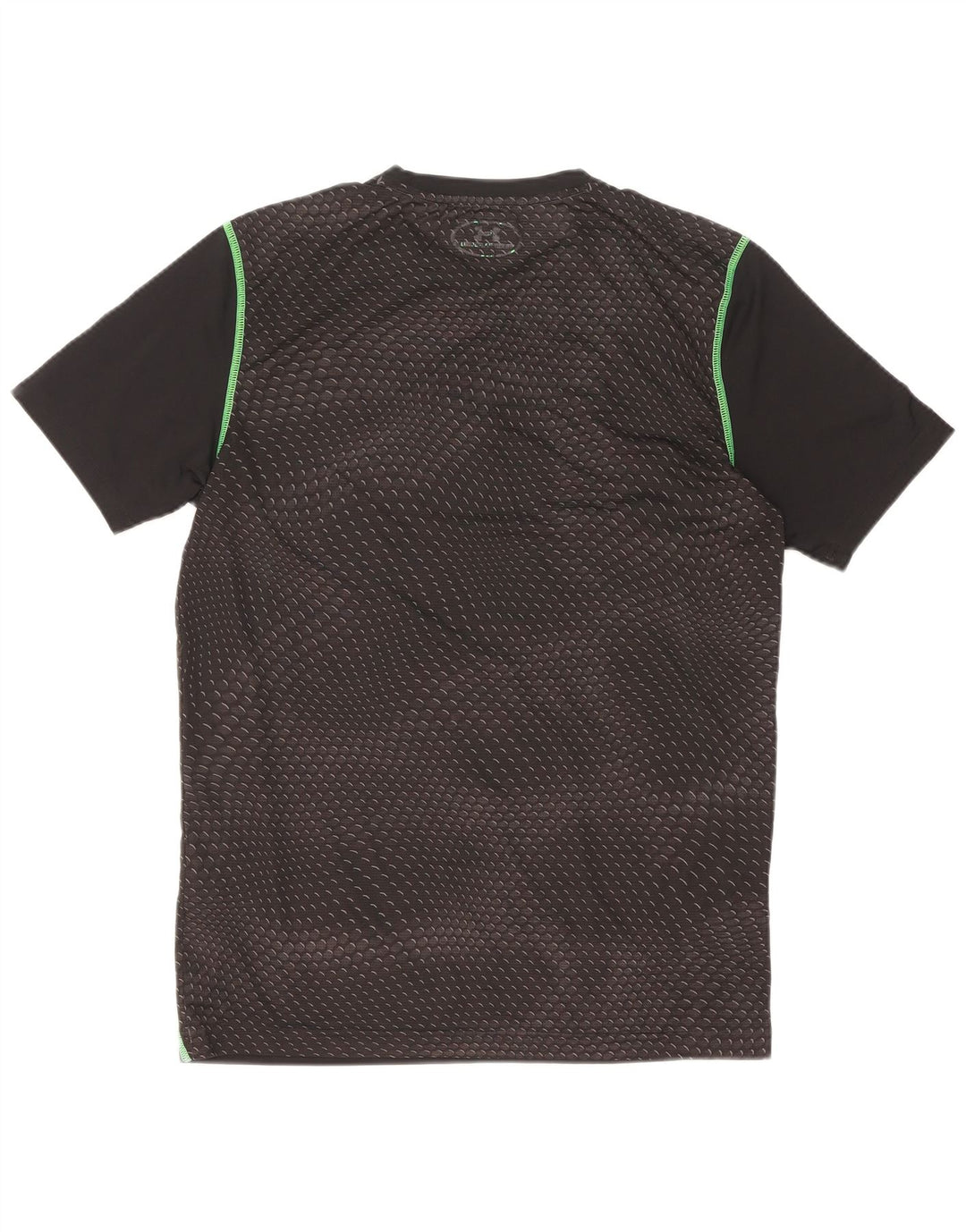 Under Armour Herre T-Shirt Top Lille Sort Geometrisk Polyester