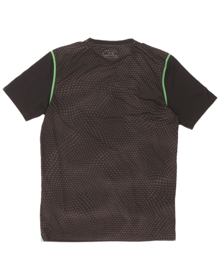 Under Armour Herre T-Shirt Top Lille Sort Geometrisk Polyester