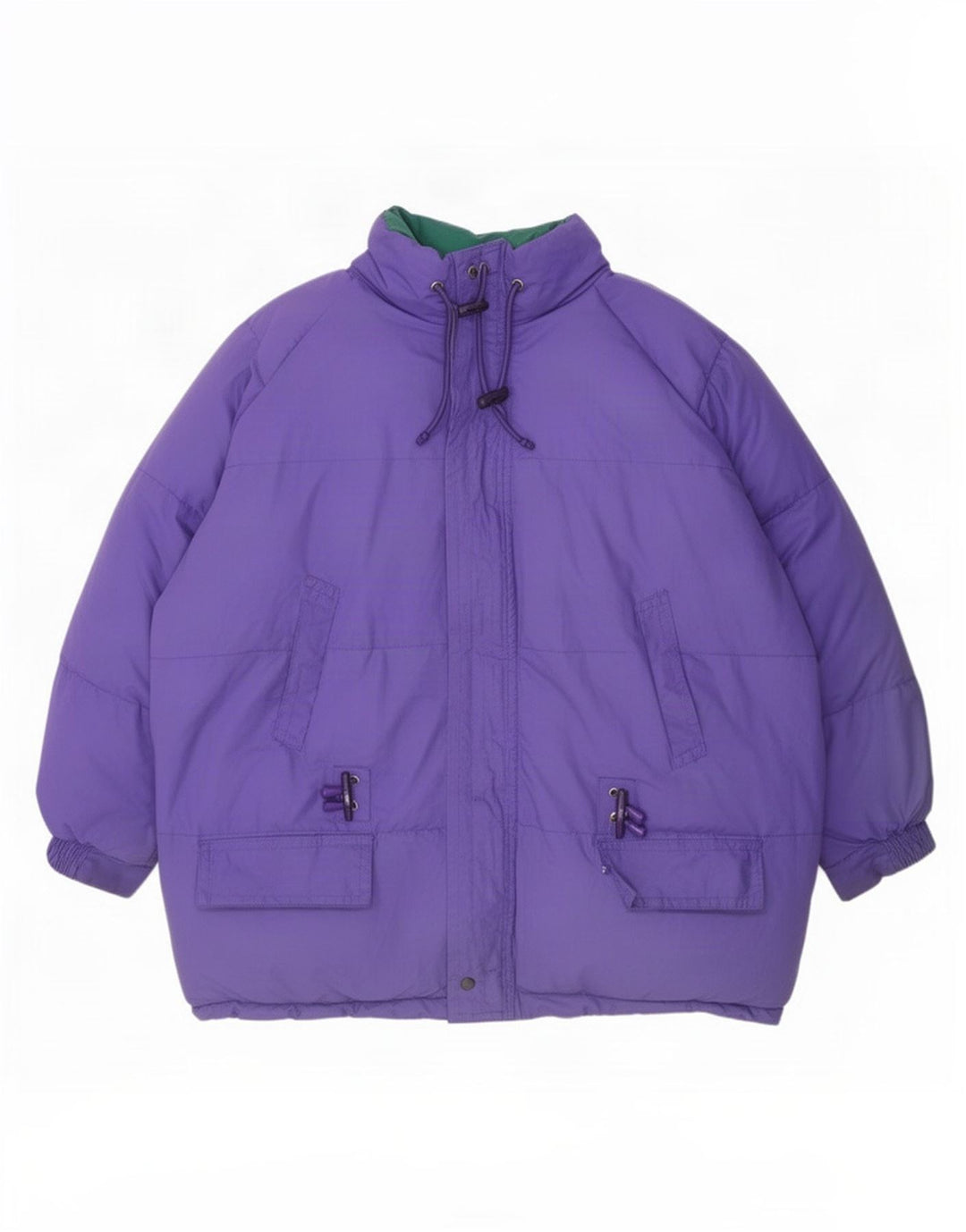 Diadora Herre Vendbar Polstret Jakke UK 38 Medium Lilla
