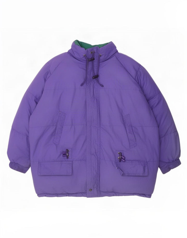 Diadora Herre Vendbar Polstret Jakke UK 38 Medium Lilla