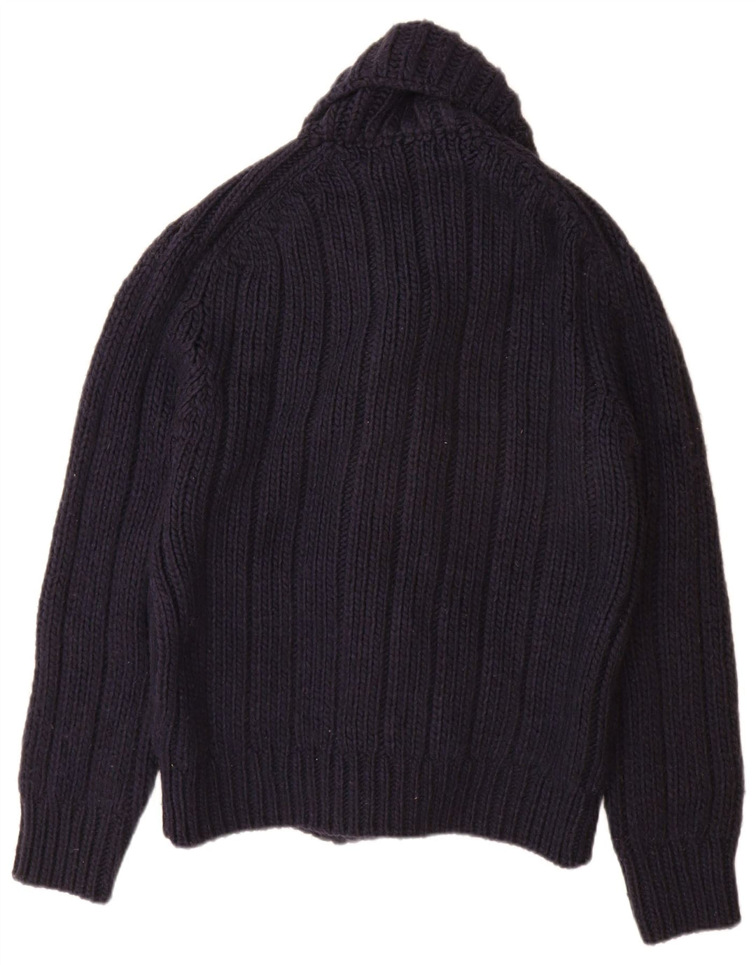 Zara Herre cardigan sweater Medium Marineblå Akryl