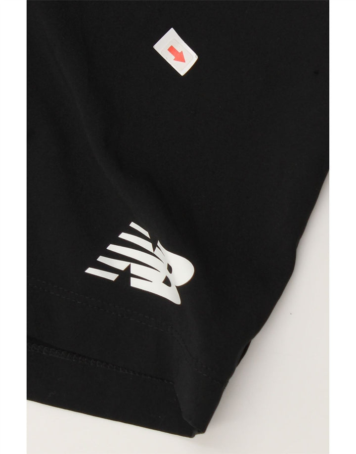 New Balance Herre grafiske sportsshorts store sorte polyester