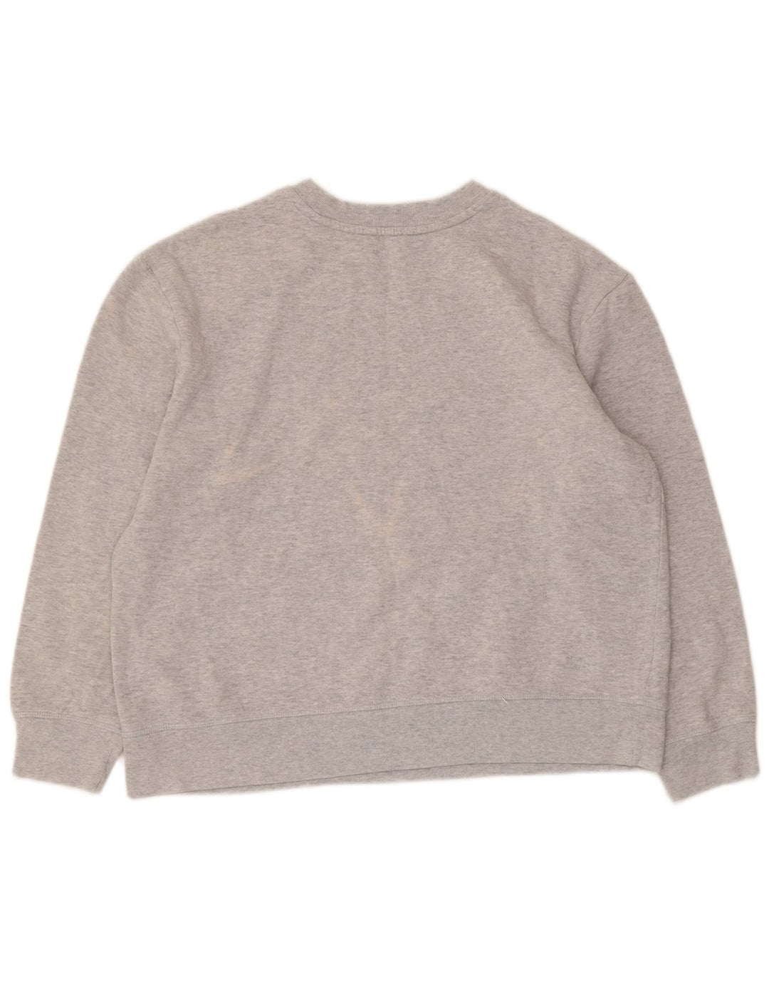 Marks & Spencer Dame Grafisk Sweatshirt Jumper UK 16 Stor Grå Bomuld