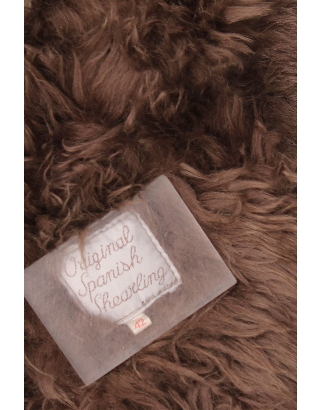 Vintage Dame Shearling Coat EU 42 Large Beige Shearling