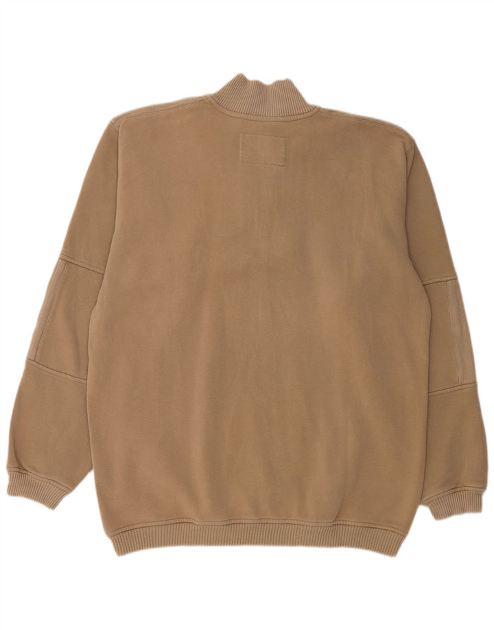CHAMPION Sweatshirt med lynlås til mænd 2XL beige bomuld