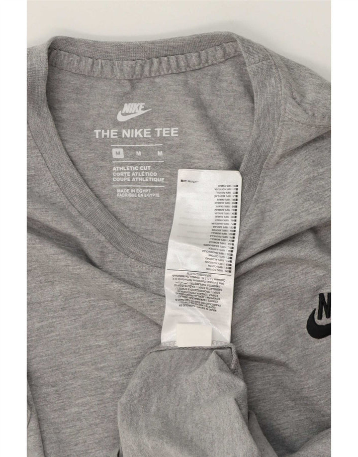 Nike T-shirt med atletisk snit til mænd, mellemgrå bomuld