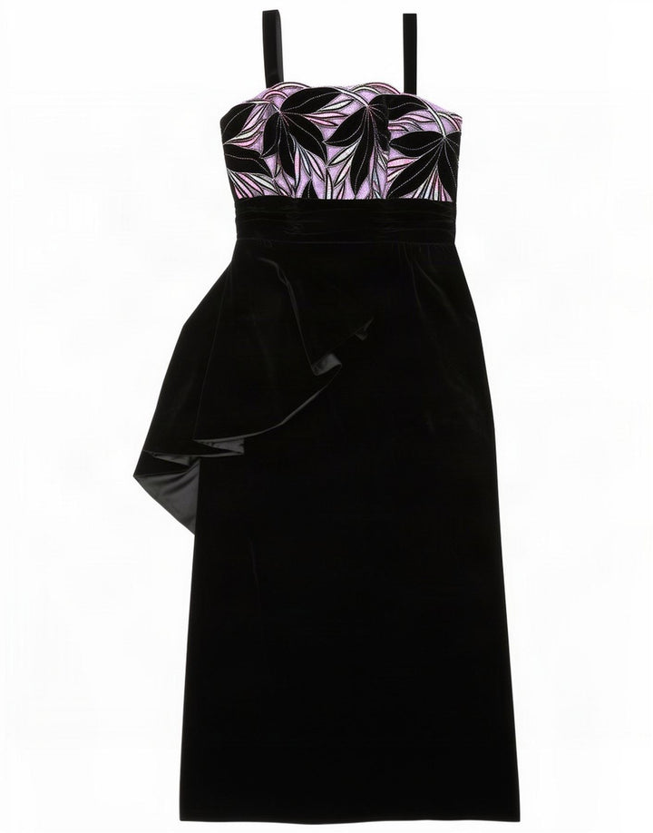 Cocktail Hoffmann Dame ærmeløs Maxikjole IT 42 Medium Sort