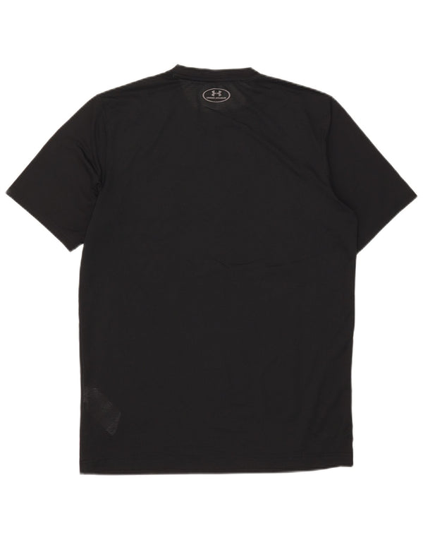 Under Armour Herre Heat Gear T-Shirt Top Medium Sort Polyester