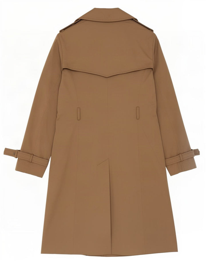 Zara Trench Coat til kvinder UK 16 Stor brun bomuld