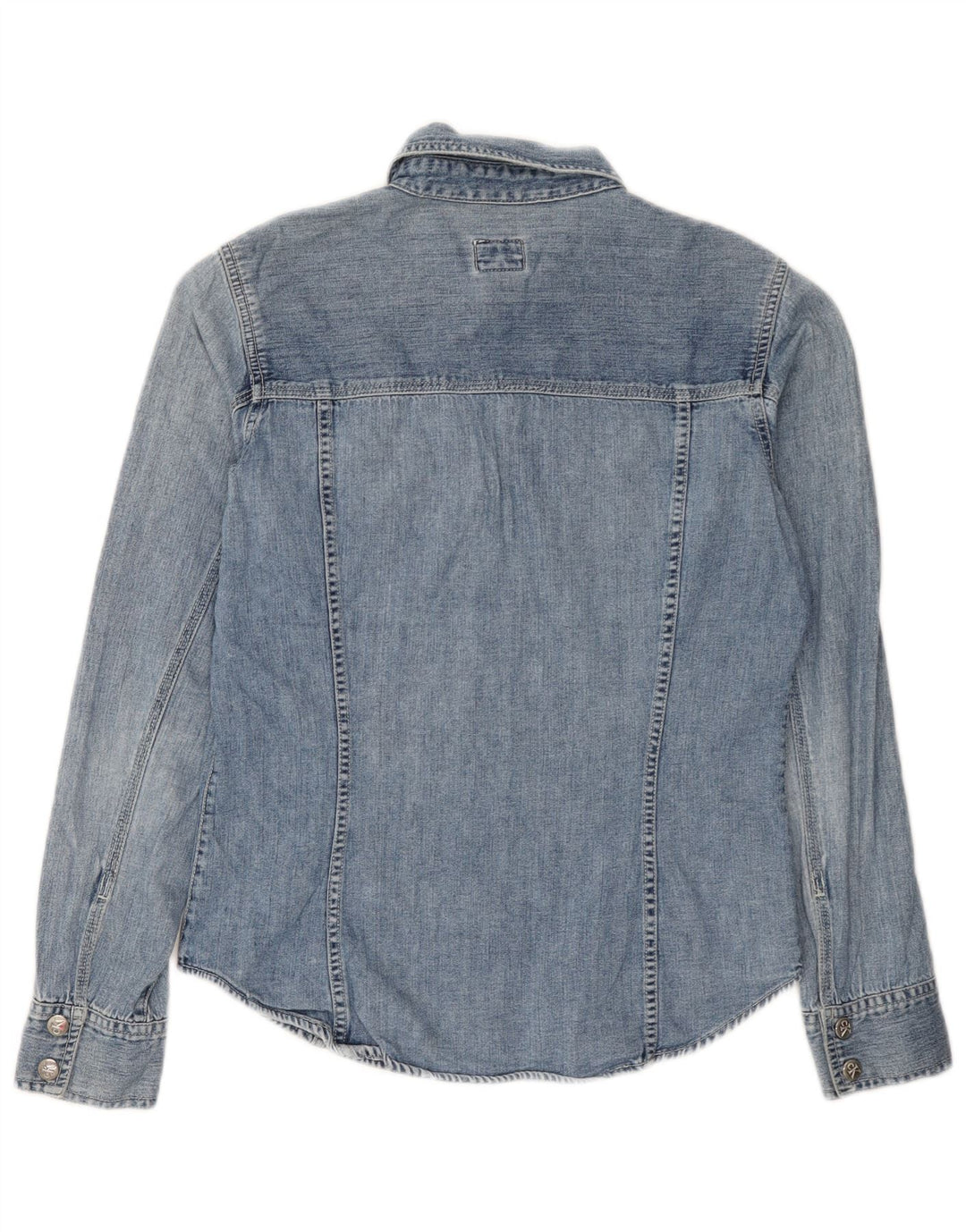 Calvin Klein Jeans Dame Denim Shirt Medium Blue Bomuld