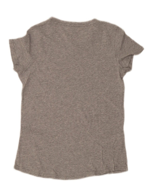 Puma Grafisk T-Shirt Top UK 14 Medium Grå Bomuld
