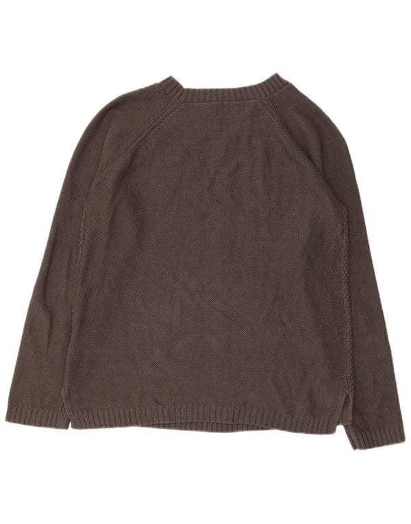 Kangol Dame Boat Neck Jumper Sweater UK 10 Small Grå Akryl