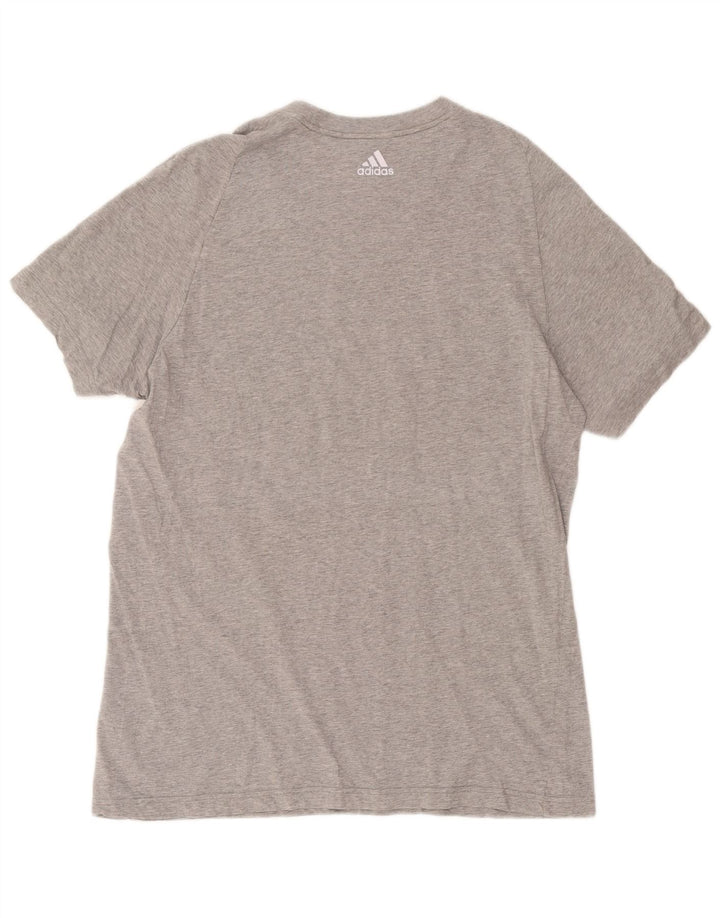 Adidas Herre grafisk T-shirt Top XL Grå Bomuld