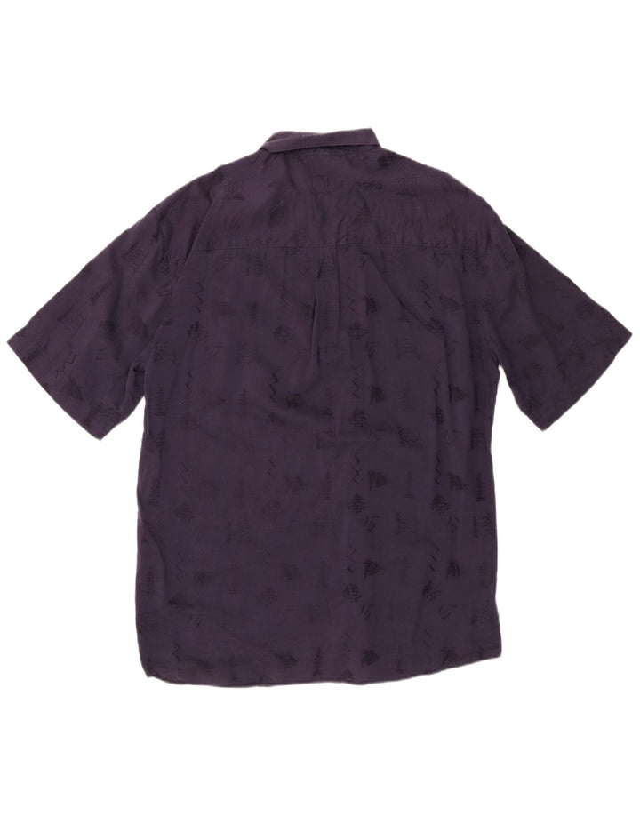 Angelo Litrico Herreskjorte str. 39 /40 15 1/2 Medium Marineblå Geometrisk