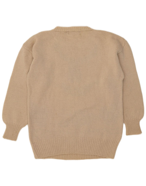 Outback rød Herre grafisk rund hals sweater Medium Beige Fair Isle