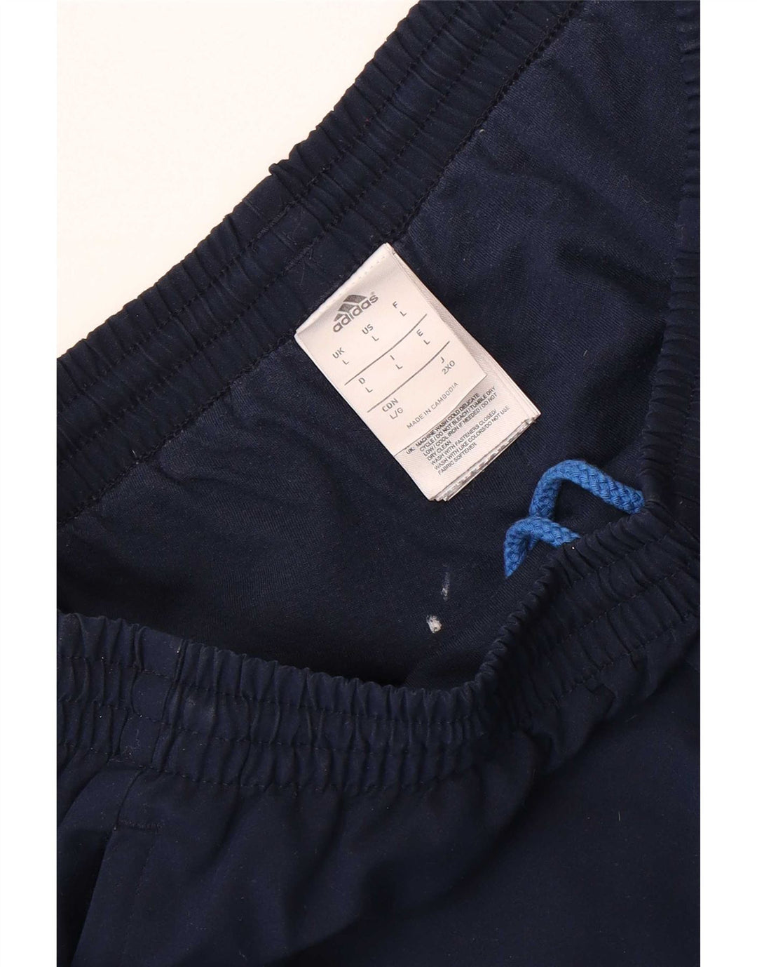 Adidas Herre træningsdragt Bukser Joggers Large Navy Blue Polyester
