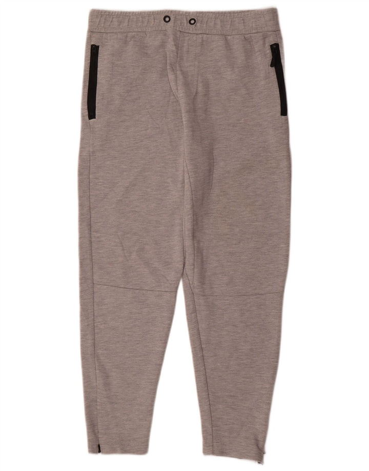 Zara Træningsdragtsbukser til kvinder UK 14 Large Grå Colourblock Polyester