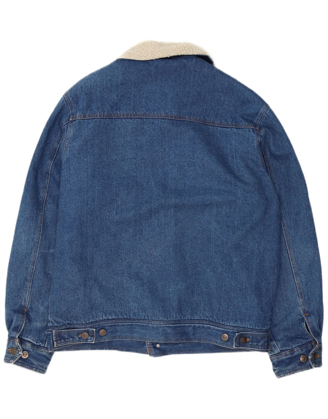EXPLORER Herre Denim Sherpa Jacket IT 52 XL Blå Bomuld