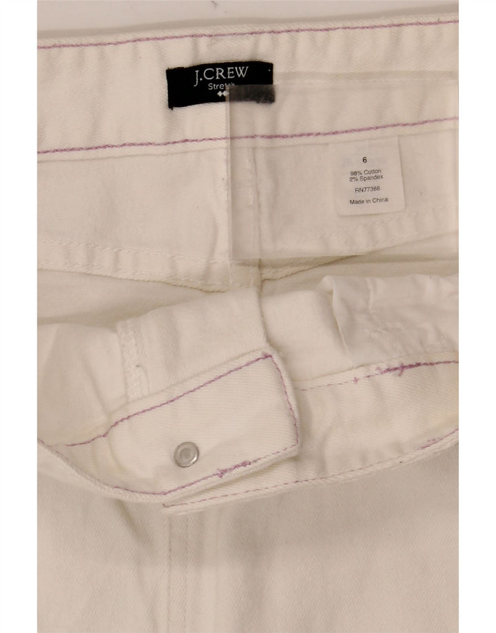 J. Crew Dame denimnederdel US 6 Medium W32 Off White Bomuld