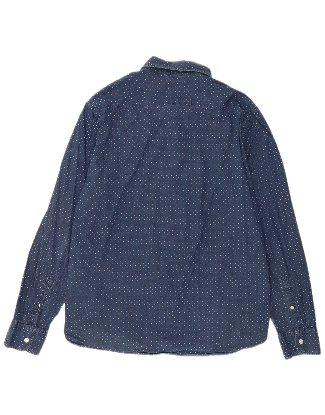 Levi's herreskjorte stor marineblå plettet bomuld