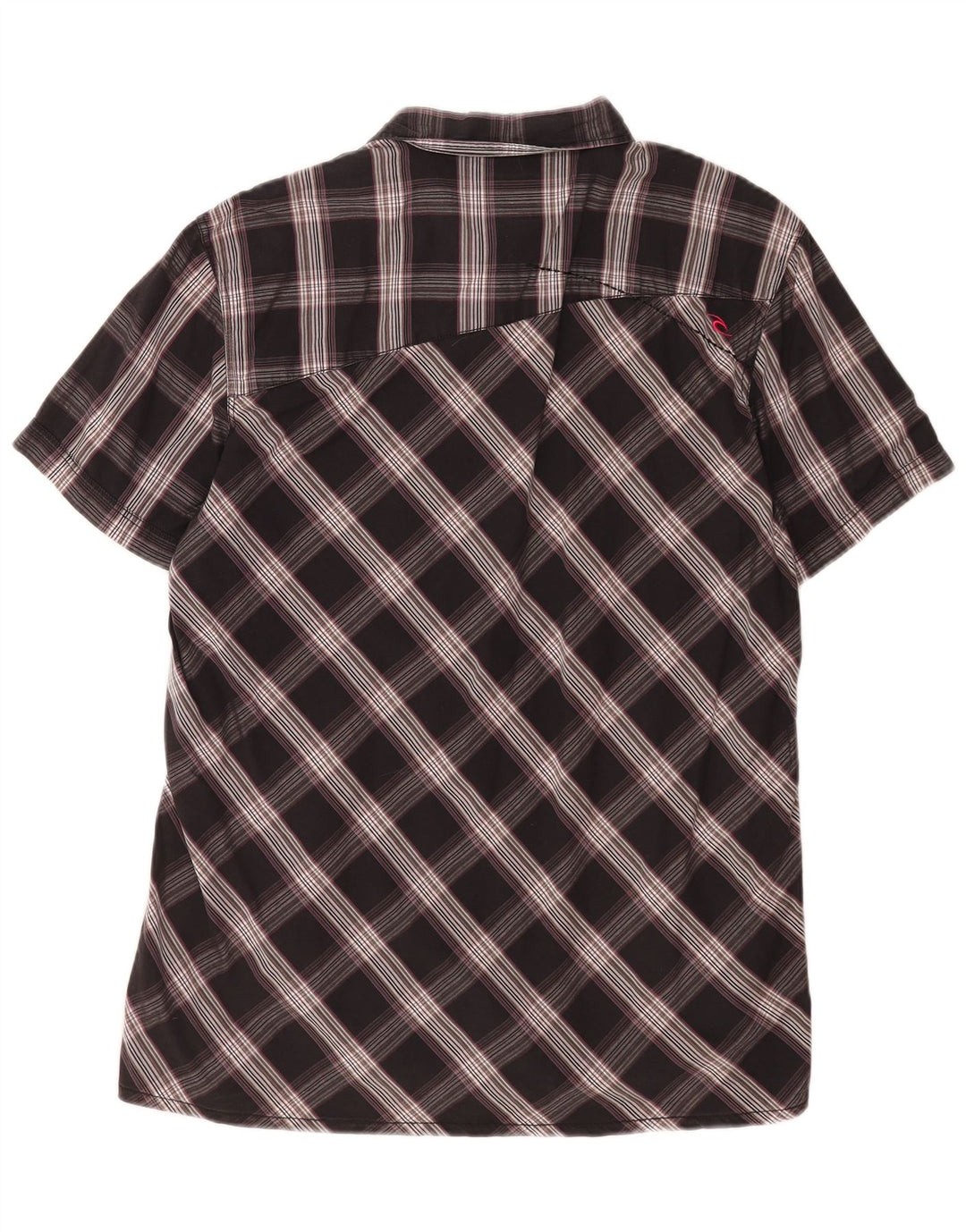 Rip Curl Herre kortærmet skjorte XL sort ternet bomuld